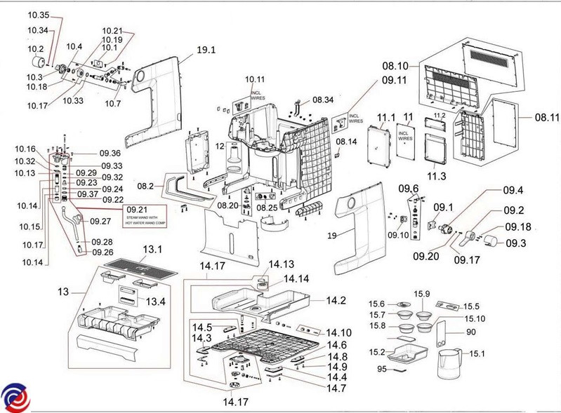 BES920 Exploded View — External